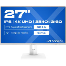 JAPANNEXT 68,6cm JN-IPS270UHD60F-C65W-HSP-W HDMI / DP UHD monitors JAPANNEXT 68,6cm JN-IPS270UHD60F-C65W-HSP-W HDMI / DP UHD monitors