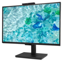 Acer „Vero“ B248WE5 24 colių WUXGA monitorius su HDMI / DP / USB-C ir kamera, baltas Acer „Vero“ B248WE5 24 colių WUXGA monitorius su HDMI / DP / USB-C ir kamera, baltas
