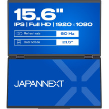JAPANNEXT 39,6cm JN-DMD-IPS156F Dviejų monitorių FHD JAPANNEXT 39,6cm JN-DMD-IPS156F Dviejų monitorių FHD