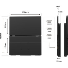 JAPANNEXT 39,6cm JN-DMD-IPS156F Divu monitoru FHD JAPANNEXT 39,6cm JN-DMD-IPS156F Divu monitoru FHD