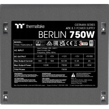 Thermaltake Berlynas 750W ATX3.1 Netzteil 80+ (120mm Lüfter) Thermaltake Berlynas 750W ATX3.1 Netzteil 80+ (120mm Lüfter)