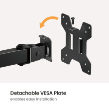 Equip table mount 17"-32" / 1TFT 360° flexible 10Kg Black Equip table mount 17"-32" / 1TFT 360° flexible 10Kg Black