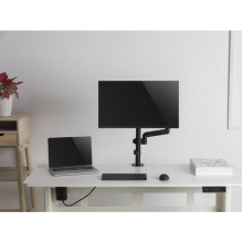Equip table holder 17"-32" / 1TFT 360° GF+clamp 9Kg Black lite Retail Equip table holder 17"-32" / 1TFT 360° GF+clamp 9Kg Black lite Retail