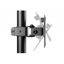Vertical table holder 2xLCD max. 32 inches 8kg, with clamp, Black