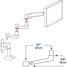 Ergotron mounting arm LX (45-289-224) Ergotron mounting arm LX (45-289-224)