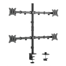 Equip stalo laikiklis 17"-32" / 4TFT 360° su sustiprintu aukščiu 9Kg juodas šviečiantis mažmeninės prekybos pr