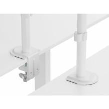 Equip table holder 17"-32" / 2TFT 360° with reinforcement 9Kg White retail Equip table holder 17"-32" / 2TFT 360° with reinforcement 9Kg White retail