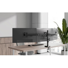 Neomounts Galda stiprinājums 3 monitoriem 10" - 27" (DS60-600BL3)