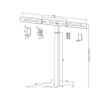 Neomounts by NewStar Videobar floor stand, VESA, max 10 kg, universal Neomounts by NewStar Videobar floor stand, VESA, max 10 kg, universal