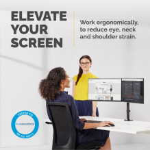 Fellowes Desk holder for 2 monitors up to 27" Reflex (8502601) Fellowes Desk holder for 2 monitors up to 27" Reflex (8502601)