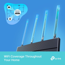 Bezvadu maršrutētājs TP-Link Archer AX18 ar Gigabit Ethernet, divu joslu (2.4 GHz / 5 GHz) Black Bezvadu maršrutētājs TP-Link Archer AX18 ar Gigabit Ethernet, divu joslu (2.4 GHz / 5 GHz) Black