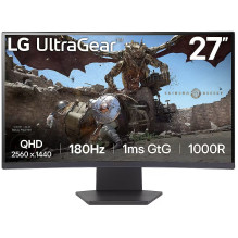 LG UltraGear 27GS60QC 27" QHD 180Hz Curved Gaming Monitor LG UltraGear 27GS60QC 27" QHD 180Hz Curved Gaming Monitor