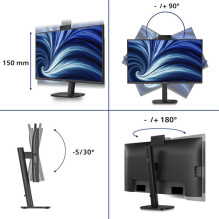 Monitor Philips Philips 3000 series 27B2U3601H / 00 computer monitor 68.6 cm (27") 2560 x 1440 px Quad HD LCD Black