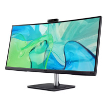 Acer CB343CURD 34 colių UWQHD monitorius su HDMI / DP / USB-C ir kamera, juodas