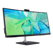 Acer CB343CURD 34 colių UWQHD monitorius su HDMI / DP / USB-C ir kamera, juodas