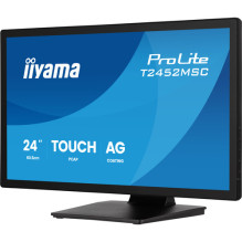 Iiyama ProLite T2452MSC-B2AG (60.5 cm (24 coliai), Black (matinis), FHD, IPS, jutiklinis ekranas, HDMI, DP, antiatspindi Iiyama ProLite T2452MSC-B2AG (60.5 cm (24 coliai), Black (matinis), FHD, IPS, jutiklinis ekranas, HDMI, DP, antiatspindi