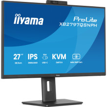 Monitorius iiyama ProLite XB2797QSNPH-B1 27IN IPS LCD 4MS 2560X1440 350CD / M2 HDMI / DP / USB 2 68,6 cm (27") 2560 Monitorius iiyama ProLite XB2797QSNPH-B1 27IN IPS LCD 4MS 2560X1440 350CD / M2 HDMI / DP / USB 2 68,6 cm (27") 2560