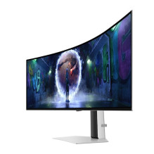Samsung Odyssey S49DG934SU QD-OLED (124 cm (49 Zoll), silber, DQHD, Curved, HDMI, DP, Micro-HDMI, USB-C, 240Hz Panel)