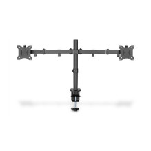 Double Desk Mount with Clamp 2x LCD max. 32" max. Load 2x 8kg with Tilt and Swivel Black