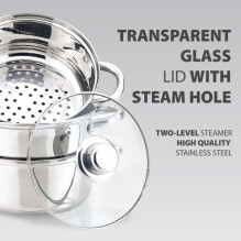 Steamer pot MAESTRO MR-2900-24 24 cm 5,0L