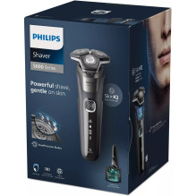 „Philips SHAVER Series 5000 S5887/50“ elektrinis skustuvas šlapiam ir sausam skutimui su 3 priedais