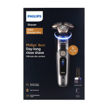 „Philips i9000 Prestige Ultra XP9402/31“ elektrinis skustuvas drėgnam ir sausam skutimui su „SkinIQ Pro“ „Philips i9000 Prestige Ultra XP9402/31“ elektrinis skustuvas drėgnam ir sausam skutimui su „SkinIQ Pro“