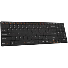 Esperanza EK122K klaviatūra RF belaidė QWERTY juoda Esperanza EK122K klaviatūra RF belaidė QWERTY juoda
