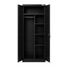 Iron Mate SATURN Metal Utility Cupboard 185x90x45 Black RAL9005