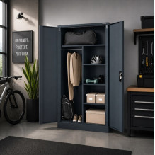 Iron Mate SATURN Metal Utility Cupboard 185x90x45 Anthracite RAL7016 Iron Mate SATURN Metal Utility Cupboard 185x90x45 Anthracite RAL7016