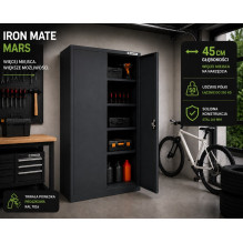 Iron Mate MARS Metal Garage Cabinet 185 x 90 x 45 Anthracite RAL7016 Iron Mate MARS Metal Garage Cabinet 185 x 90 x 45 Anthracite RAL7016