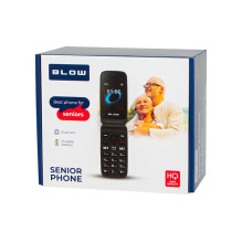 BLOW Black Phone for Seniors with a Flip Cover S24 BLOW Black Phone for Seniors with a Flip Cover S24