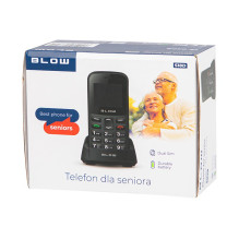 BLOW Black Senior Phone with Stand S18D BLOW Black Senior Phone with Stand S18D