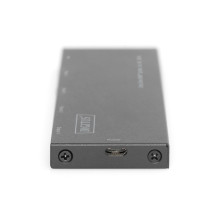 Rozdzielacz (daliklis) Ultra Slim HDMI 1x4 4K 60Hz 3D HDR HDCP 2.2 18 Gbps Micro USB Rozdzielacz (daliklis) Ultra Slim HDMI 1x4 4K 60Hz 3D HDR HDCP 2.2 18 Gbps Micro USB