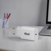Club3D Gyvenimo būdo įkroviklis USB-C 30Watt. 2Stk baltas mažmeninės prekybos produktas Club3D Gyvenimo būdo įkroviklis USB-C 30Watt. 2Stk baltas mažmeninės prekybos produktas