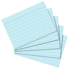 Index card A8 lined bl hf...