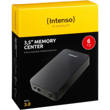 External HDD, INTENSO, 6031514, 6TB, USB 3.0, Drives 1, Rotation speed 5400 rpm, Black, 6031514