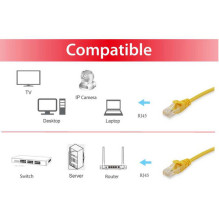 Equip Patch Cable Cat6 S / FTP 2xRJ45 25.00m Yellow LSZH Polybag Equip Patch Cable Cat6 S / FTP 2xRJ45 25.00m Yellow LSZH Polybag