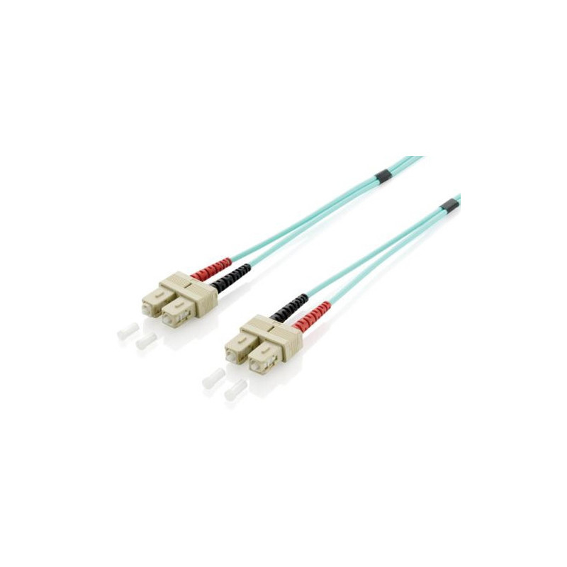 Equip Patchkabel SC- SC 20.00m Multimode Duplex OM3 turquoise Polybeutel