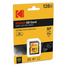 Kodak SD kortelė 128GB UHS-I U3 V30 Ultra Kodak SD kortelė 128GB UHS-I U3 V30 Ultra