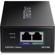 Maitinimo adapteris powerline TRENDnet TPE-219GI 2.5G PoE++ įpurškiklis Maitinimo adapteris powerline TRENDnet TPE-219GI 2.5G PoE++ įpurškiklis