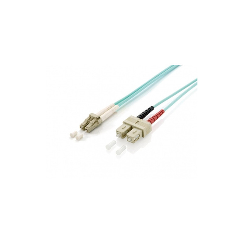 Equip Patchkabel LC- SC 20.00m Multimode Duplex OM3 turquoise Polybeutel