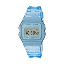 CASIO F-91WS-2 Kolekcija Unisex Skaitmeninis riešinis laikrodis, Blue