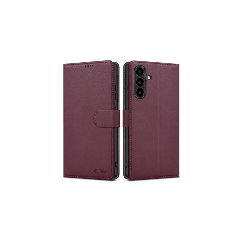 „Tech-Protect“ piniginės dėklas, skirtas „Galaxy A36 / A56 / A37 5G“ – bordo spalvos