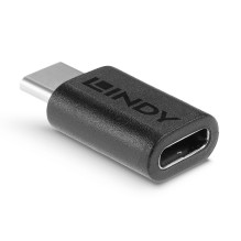 USB Adapter - LINDY USB 3.2 Type C to CM / F Adapter, Black USB Adapter - LINDY USB 3.2 Type C to CM / F Adapter, Black