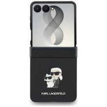 KARL LAGERFELD case for SAMSUNG GALAXY Z FLIP 8 (Karl&Choupette Saffiano Pins) black KARL LAGERFELD case for SAMSUNG GALAXY Z FLIP 8 (Karl&Choupette Saffiano Pins) black