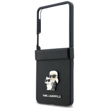 KARL LAGERFELD case for SAMSUNG GALAXY Z FLIP 8 (Karl&Choupette Saffiano Pins) black KARL LAGERFELD case for SAMSUNG GALAXY Z FLIP 8 (Karl&Choupette Saffiano Pins) black