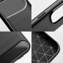 Dėklas, skirtas iPhone 17 Pro / 18 Pro Carbon 2.0, juodas