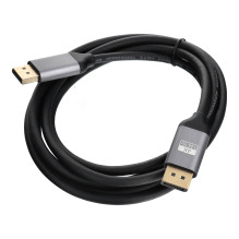 Cable Display Port to Display Port 1.4 Blue Star 4K 120Hz - High Speed, HDR, Ethernet, G-SYNC / FreeSync, 32Gbp, 2 m bla Cable Display Port to Display Port 1.4 Blue Star 4K 120Hz - High Speed, HDR, Ethernet, G-SYNC / FreeSync, 32Gbp, 2 m bla