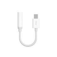 Audio adapteris Dudao L16CPro USB-C to 3.5mm baltas