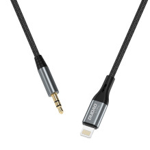 Audio kabelis Dudao L11Pro Lightning to 3.5mm 1.0m juodas Audio kabelis Dudao L11Pro Lightning to 3.5mm 1.0m juodas